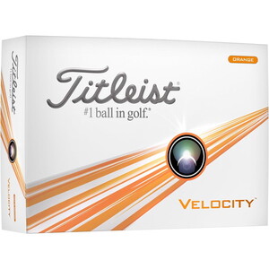 タイトリスト VELOCITY (ベロシティ) ボール 2024年モデル オレンジ 1ダース(12個入り)