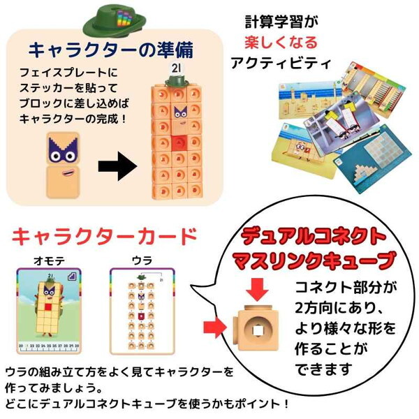 Learning Resources 96321-J Numberblocks MathLink Cubes 21-30