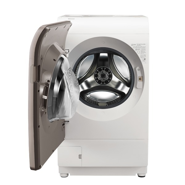 シャープ ドラム式洗濯乾燥機 ES-V12C-NL 左開き 24年製 値下げ不可 シャープ公式通販】 【左開きタイプ】プラズマクラスタードラム