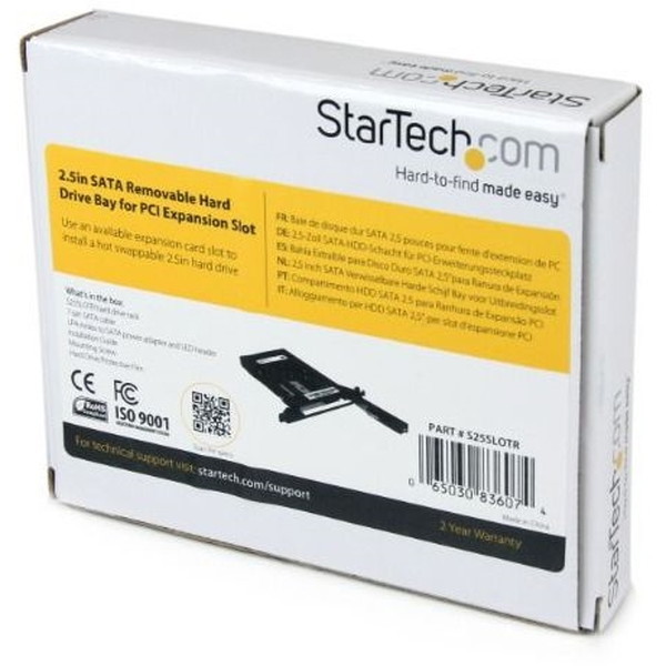 StarTech S25SLOTR ブラック [リムーバブルラック 2.5インチSATA HDD/SSD PCI拡張スロット設置タイプ] |  激安の新品・型落ち・アウトレット 家電 通販 XPRICE - エクスプライス (旧 PREMOA - プレモア)