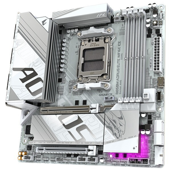 B850M A ELT WF6E ICE GIGABYTE [Micro-ATXマザーボード] GIGABYTE B850M A ELT WF6E ICE [Micro-ATXマザーボード] | 激安の新品