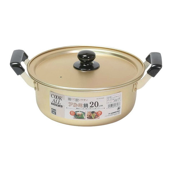 アルミ鍋36cmセット 大小2点 　蓋1個付き Amazon.co.jp: パール金属 大鍋 両手鍋 36cm 鍋蓋付 ガス火専用