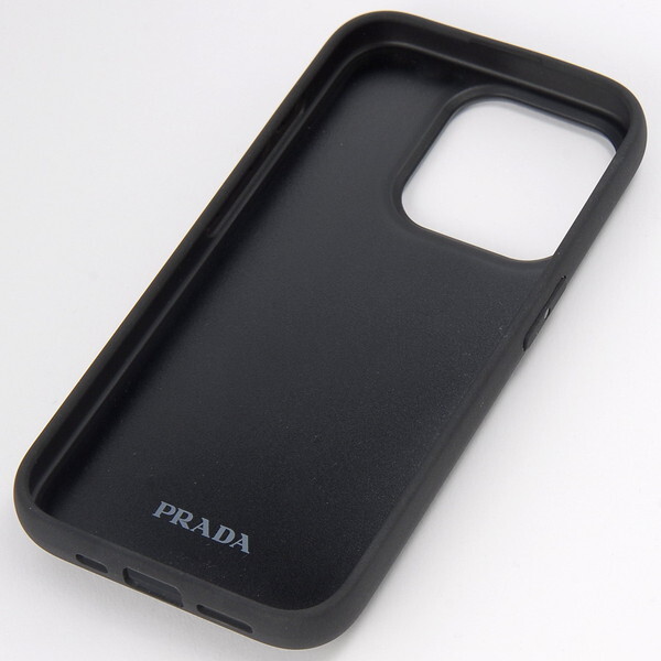 PRADA プラダ iPhoneケース 1ZH181 QHH F0002 SAFFIANO TRIANGOLO NERO