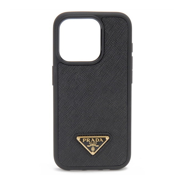 PRADA プラダ iPhoneケース 1ZH181 QHH F0002 SAFFIANO TRIANGOLO NERO