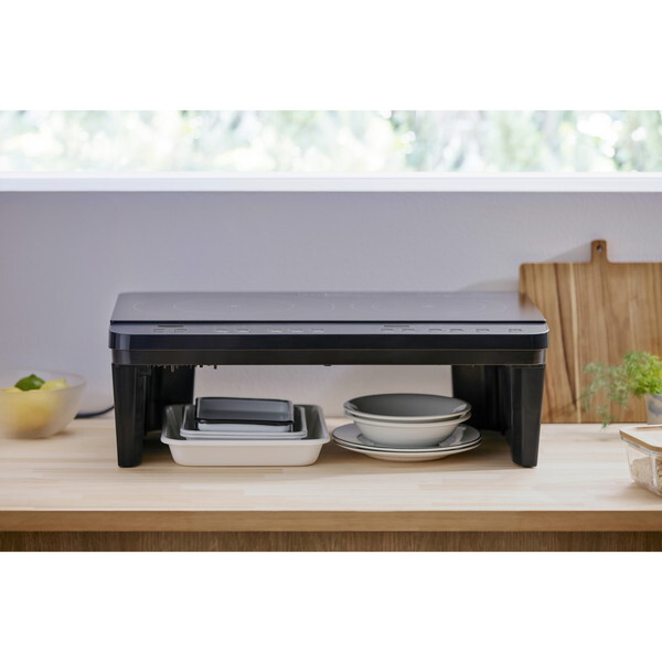 アイリスオーヤマ IHK-WT41S-B ブラック [2口IHコンロスタンド付