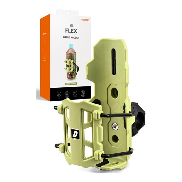 D60703 �f�C�g�i(Daytona) �o�C�N�p �h�����N�z���_�[ 600ml�Ή� ��22.2/25.4��t �����^�b�`�z�[���h �t���b�N�X FDH-1 �O���[�� 60703