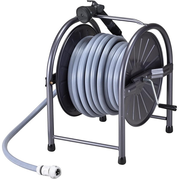 GREEN LIFE HR-L25D(GY)-AZ �O���[ [�X�`�[���z�[�X���[���Z�b�g25m]