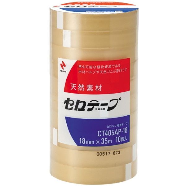 NICHIBAN CT405AP-18 [Ze[v 18mm×35m 努 ca76mm 10P]