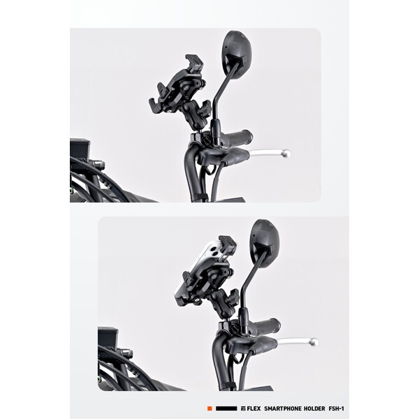 D60705 デイトナ(Daytona) バイク用 スマホホルダー 振動吸収 3D角度