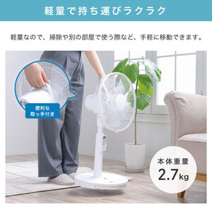 MAXZEN MFD30YS01M-WH ホワイト [DC扇風機] | 激安の新品・型落ち