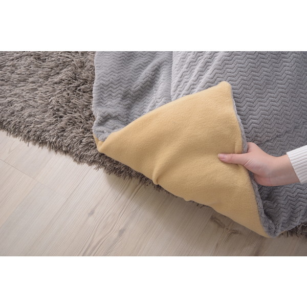 東谷 薄掛けコタツ布団 正方形 グレー 完成品 KK-163GY 東谷