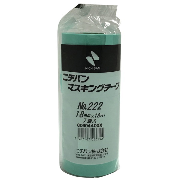 NICHIBAN No.222 ԗp}XLOe[v 18mm×18m 7pbN