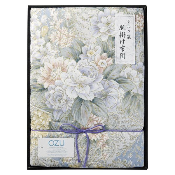 新品未使用 真綿肌掛け布団 絹 シングル シルク100% V&A 花柄 シルク 花柄 真綿肌掛け掛け布団 絹 シルク100% シルク 掛け布団」の