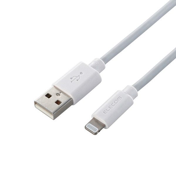 ELECOM MPA-UAL15WH [iPhoneP[u CgjOP[u 1.5m iPad iPod f[^ʐM [d USB-A Lightning zCg RoHSwߏ(10)]
