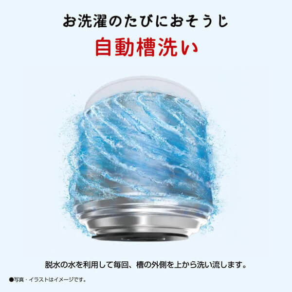 SHARP ES-GE7G-W ホワイト系 [全自動洗濯機 (7.0kg)] | 激安の新品・型