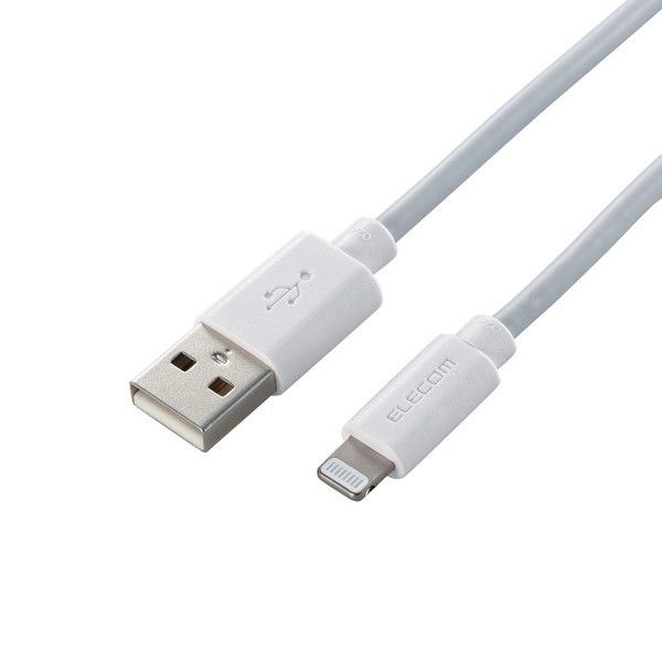 ELECOM MPA-UAL20WH [iPhoneP[u CgjOP[u 2m iPad iPod f[^ʐM [d USB-A Lightning zCg RoHSwߏ(10)]
