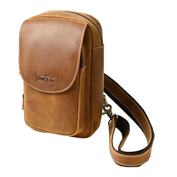 RIDEZ LEATHER MINI BAG L.BROWN RBP03 [V_[obO]
