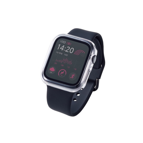 Apple Watch 44mm アップルウォッチ 黒 クリア カバー ケース - 通販