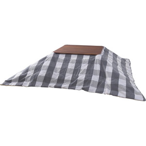 イケヒコ・コーポレーション 1151240030603 こたつ布団 丸型 掛け単品 しじら 『ゆかり』 ブラック 約205cm丸(厚掛けタイプ) メーカー直送 イケヒコ・コーポレーション 1151240030603 こたつ布団 丸型 掛け単品