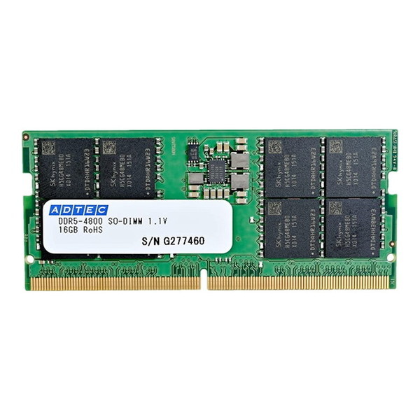 ADTEC ADS4800N-H16G [メモリ (DDR5-4800 SODIMM 16GB)] 激安の新品・型落ち・アウトレット 家電 通販  XPRICE エクスプライス (旧 PREMOA プレモア)