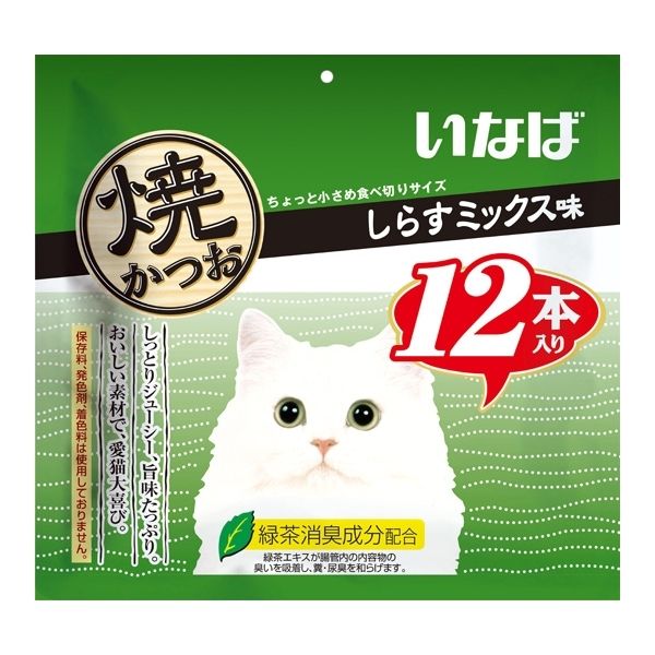 いなばペットフード 焼かつお しらすミックス味 12本 | 激安の新品・型