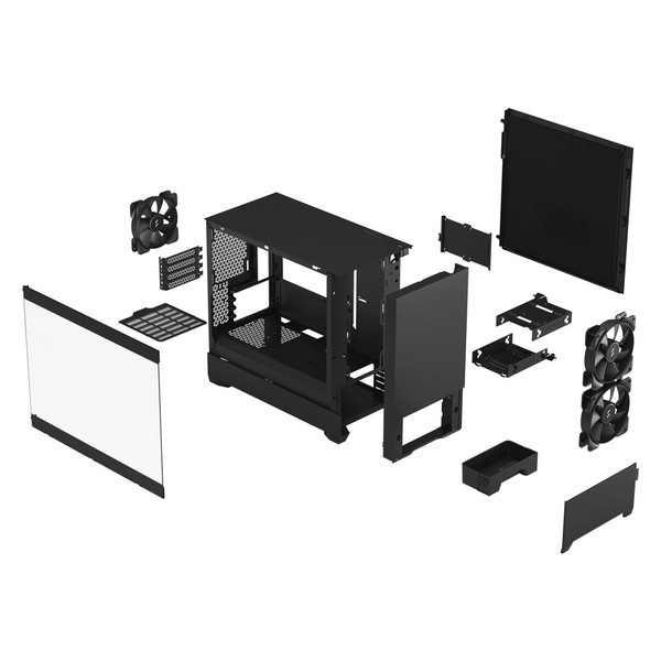 Fractal Design FD-C-POS1M-02 Pop Mini Silent Black TG Clear Tint