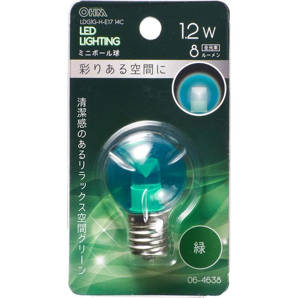I[d@ LDG1G-H-E17 14C [LED~j{[ p G30/E17/1.2W/8lm/NAΐF]