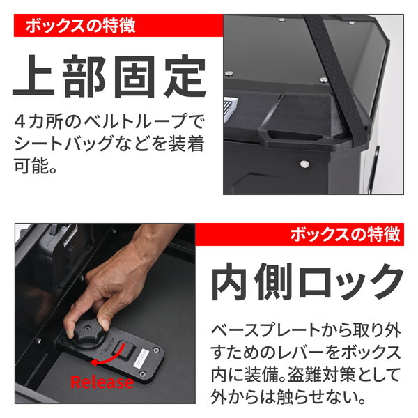 デイトナ D60921 GIVI(ジビ) バイク用 リアボックス モノロック 39L