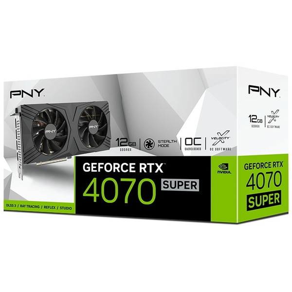 PNY VCG4070S12DFXPB1-O PNY GeFORCE RTX 4070 Super 12GB VERTO OC 