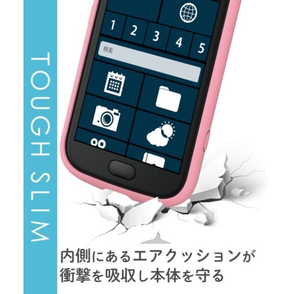 ELECOM PM-F203TSLFCPN ピンク らくらくスマートフォン用(F-42A