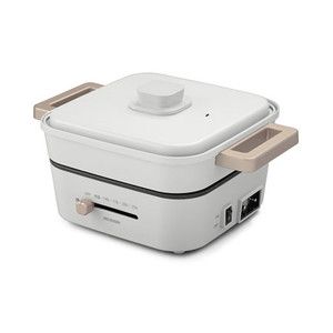 アイリスオーヤマ IGU-P3-H ライトグレー [グリルなべ(3枚プレート)]