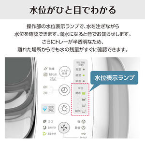 SHARP HV-R75-W 加湿器 SHARP HV-R75 / 掃除しやすいハイブリット加湿