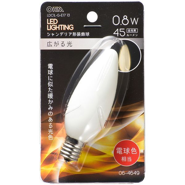 �I�[���d�@ LDC1L-G-E17 13 [LED�V�����f���A�` �����p/C32/E17/0.8W/45lm/�d���F]