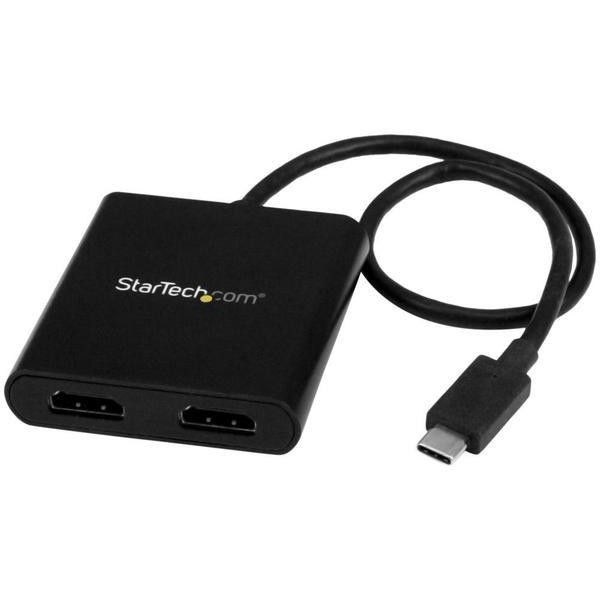 StarTech MSTCDP122HD ブラック [USB-C - HDMIマルチモニターアダプタ