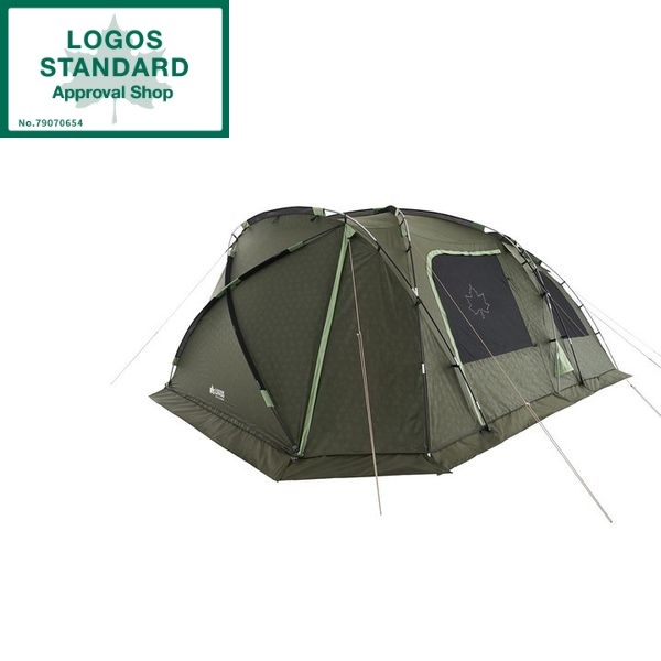 ロゴス　neos PANELドゥーブルL　ツールームテント　フロアマット付き ロゴス独自の便利機能が満載！寝室＆リビング兼備の2ルームテント