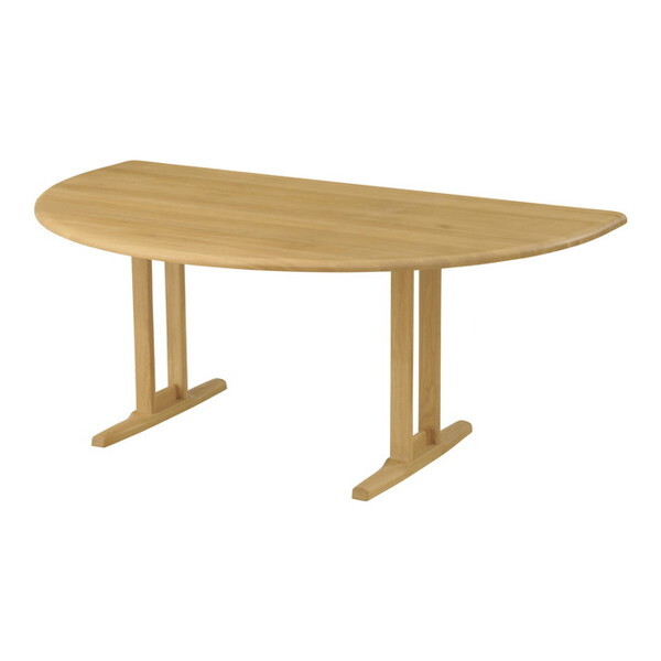 筑波産商 YUME2 160x100 半円 ダイニングテーブルT NA | 激安の新品