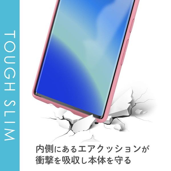 ELECOM PM-F204TSLFCPN ピンク [arrows NX9 ケース TPU ポリカーボネート 耐衝撃 薄型 スリム 軽量  ストラップホール付]