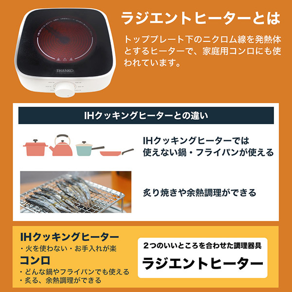 THANKO 電気炉ばた焼き器 酒と小鍋と炙りと私 RADHEAHWH | 激安の新品