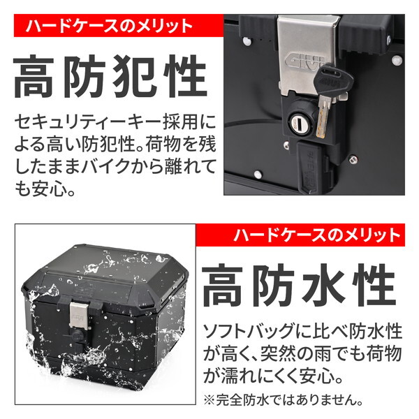 デイトナ D60927 GIVI(ジビ) バイク用 リアボックス モノキー 45L