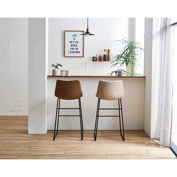 東谷 AZUMAYA ジェラルド ウッドカウンターチェア ブラウン 東谷