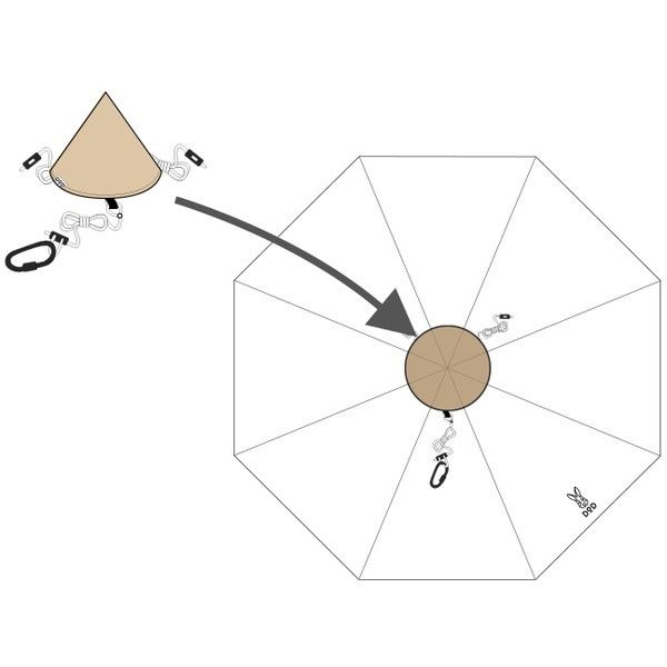 DOD TG1-768-BK ブラック トンガリハット [ワンポールテント用アクセサリ] | 激安の新品・型落ち・アウトレット 家電 通販  XPRICE - エクスプライス (旧 PREMOA - プレモア)