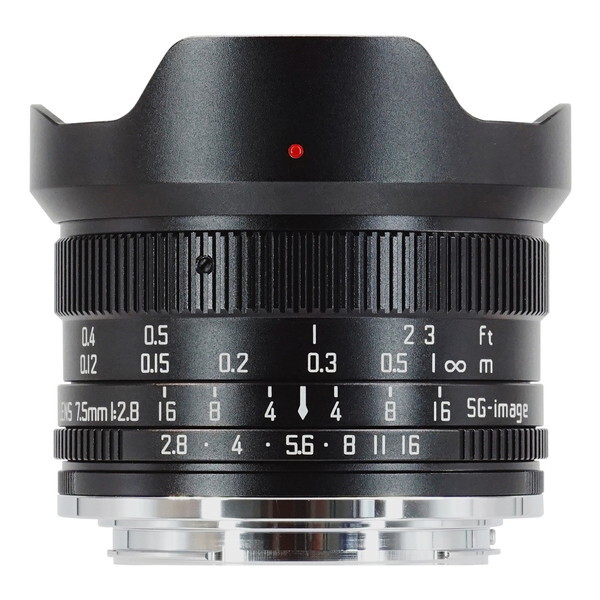 SG-image SG 7.5mm F2.8 E C �u���b�N [���������Y (APS-C �\�j�[E�}�E���g)]