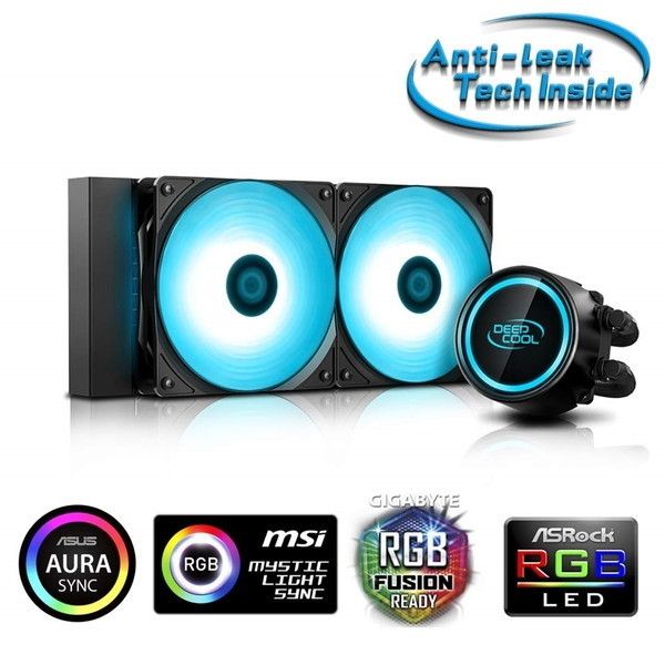 DEEPCOOL RGB LED Lighting対応 簡易水冷CPUクーラー DEEPCOOL 】RGB LED Lighting対応簡易水冷CPUクーラー