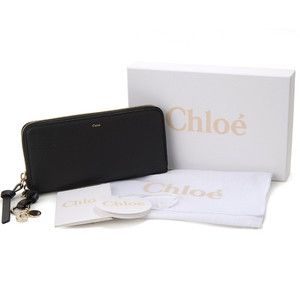 Chloe クロエ ラウンド長財布 ブラック CHC21WP941 F57 001 ALPHABET