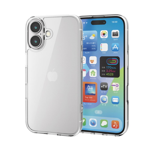ELECOM PM-A24AHVCG1CR [iPhone16 �n�C�u���b�h�P�[�X]