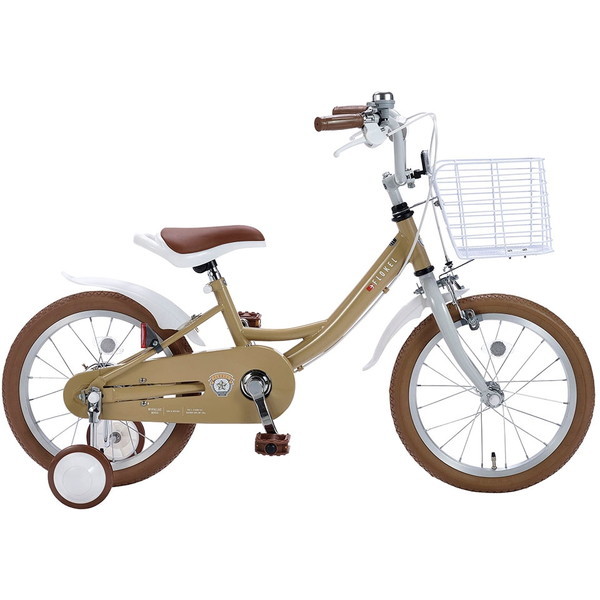 子供用自転車 ベスパ 16インチ 黄色 補助輪あり 美品 - 自転車