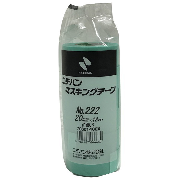 NICHIBAN No.222 ԗp}XLOe[v 20mm×18m 6pbN