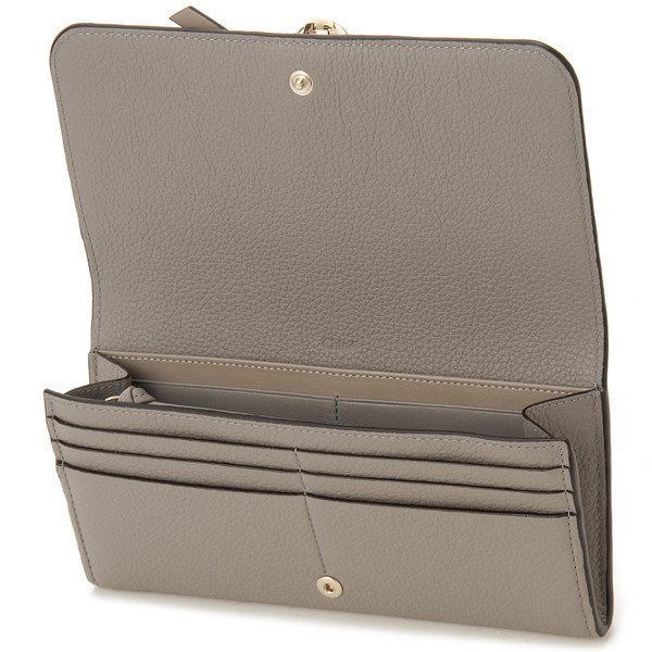 Chloe クロエ ラウンド長財布 グレー CHC21WP942 F57 053 ALPHABET 