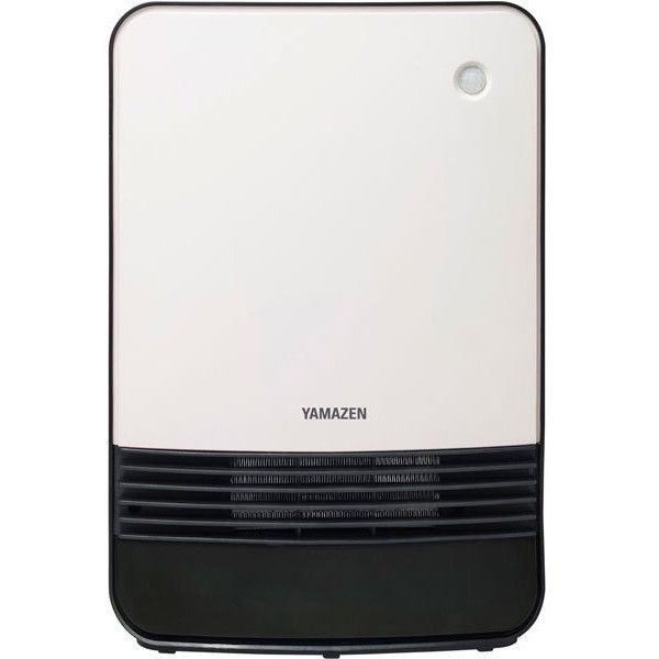 山善 DSF-VK082-W ホワイト [人感センサー付セラミックヒーター