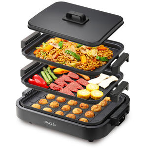 MAXZEN MHP120MT301-BK [ホットプレート (3プレート)] | 激安の